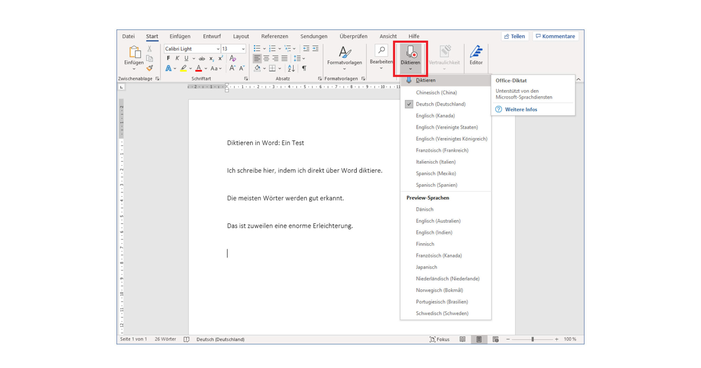 Dictado en Word: La función de entrada de voz en Office 365 