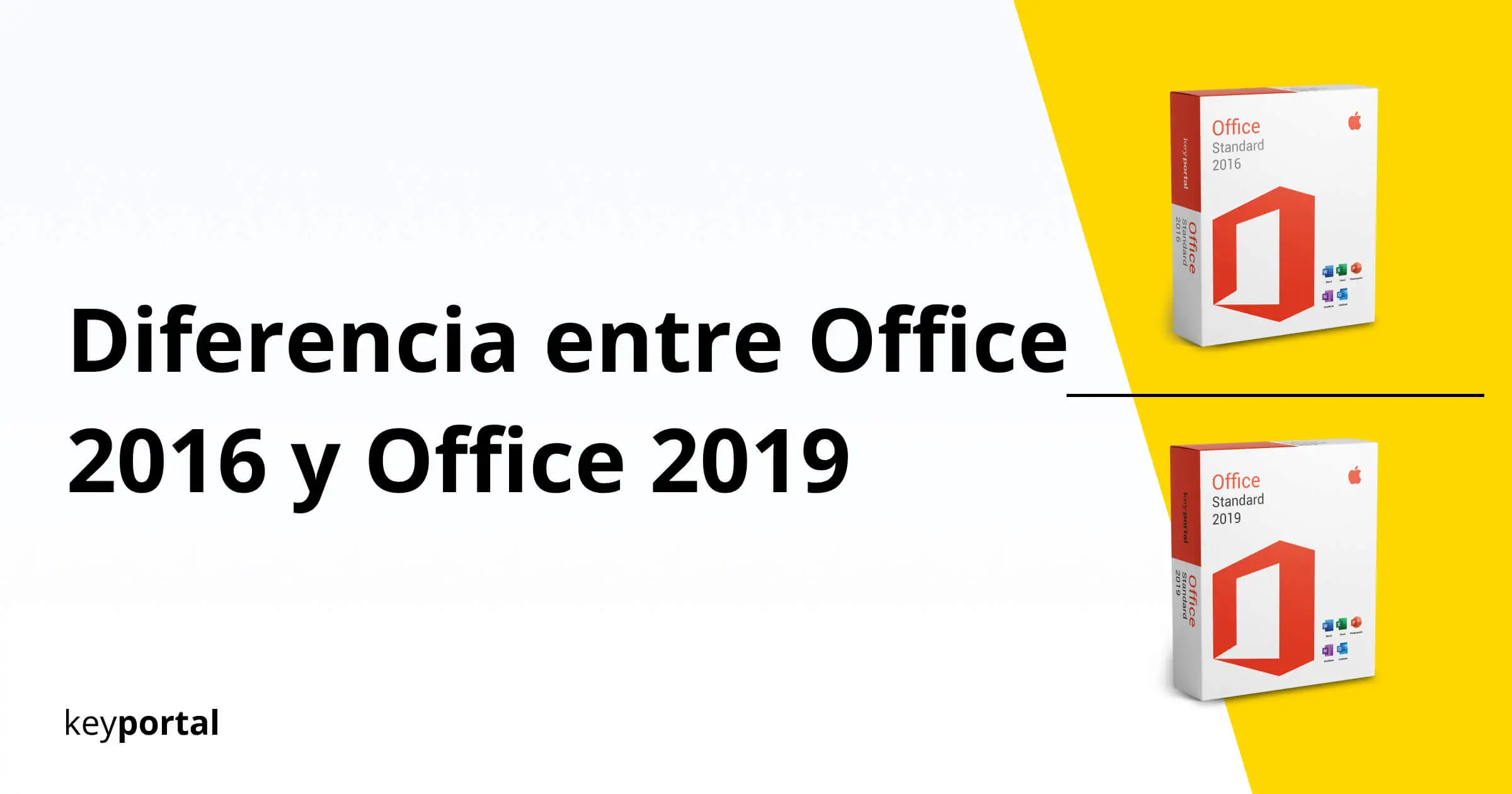 Diferencia entre Office 2016 y Office 2019 