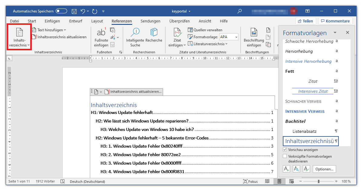 Dir stehen mehrere Layouts zur Verfügung