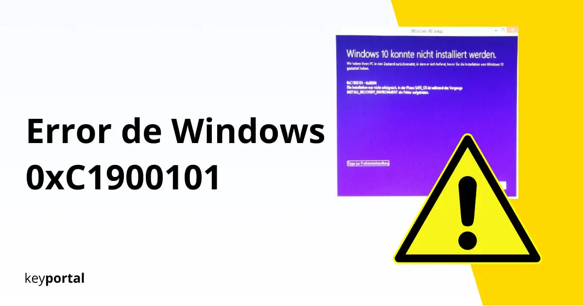 Evitar el error de actualización de Windows 10 0xC1900101