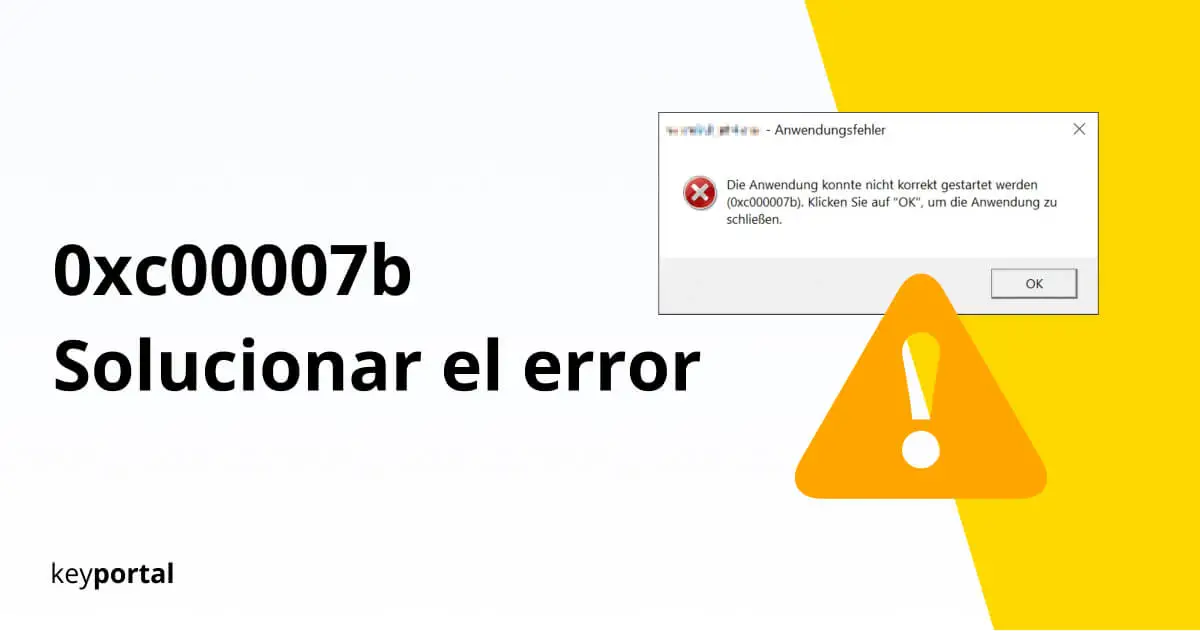 Encuentre la solución para el error 0xc000007b de Windows