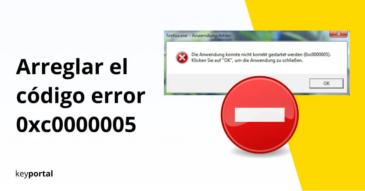 Reparación de Windows 10 Error 0xc0000005