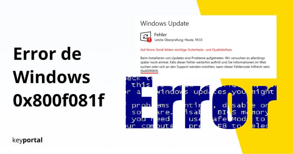 Limpiar el error 0x800f081f de Windows Update con la herramienta DISM